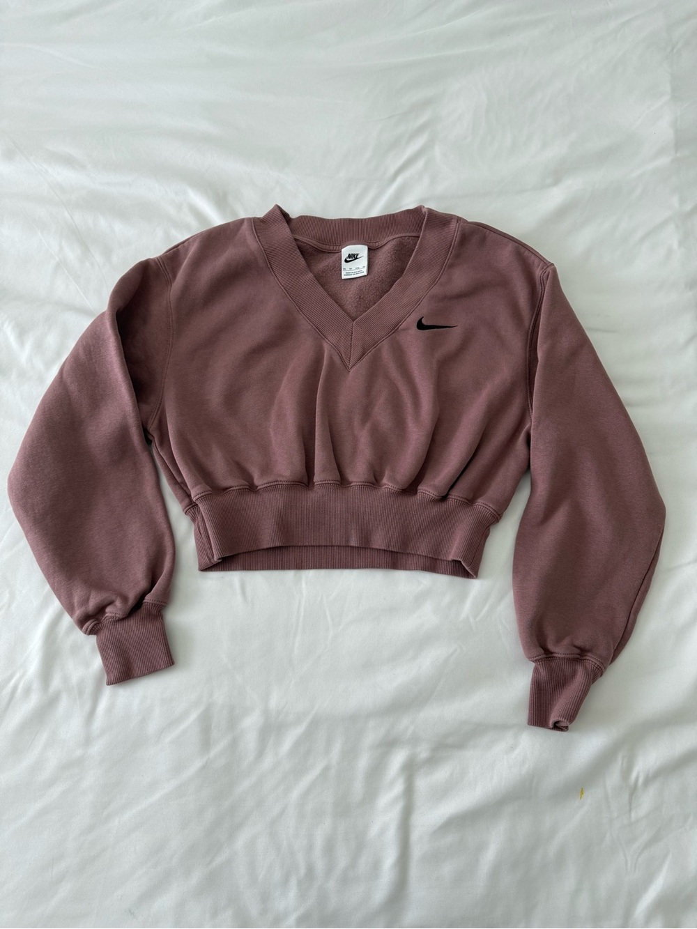 Nike Brown/Tan Blue Fleece-Lined Crewneck Sweatshirt